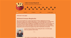 Desktop Screenshot of cathysgermanshepherds.com