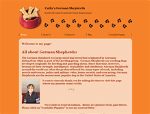 Tablet Screenshot of cathysgermanshepherds.com